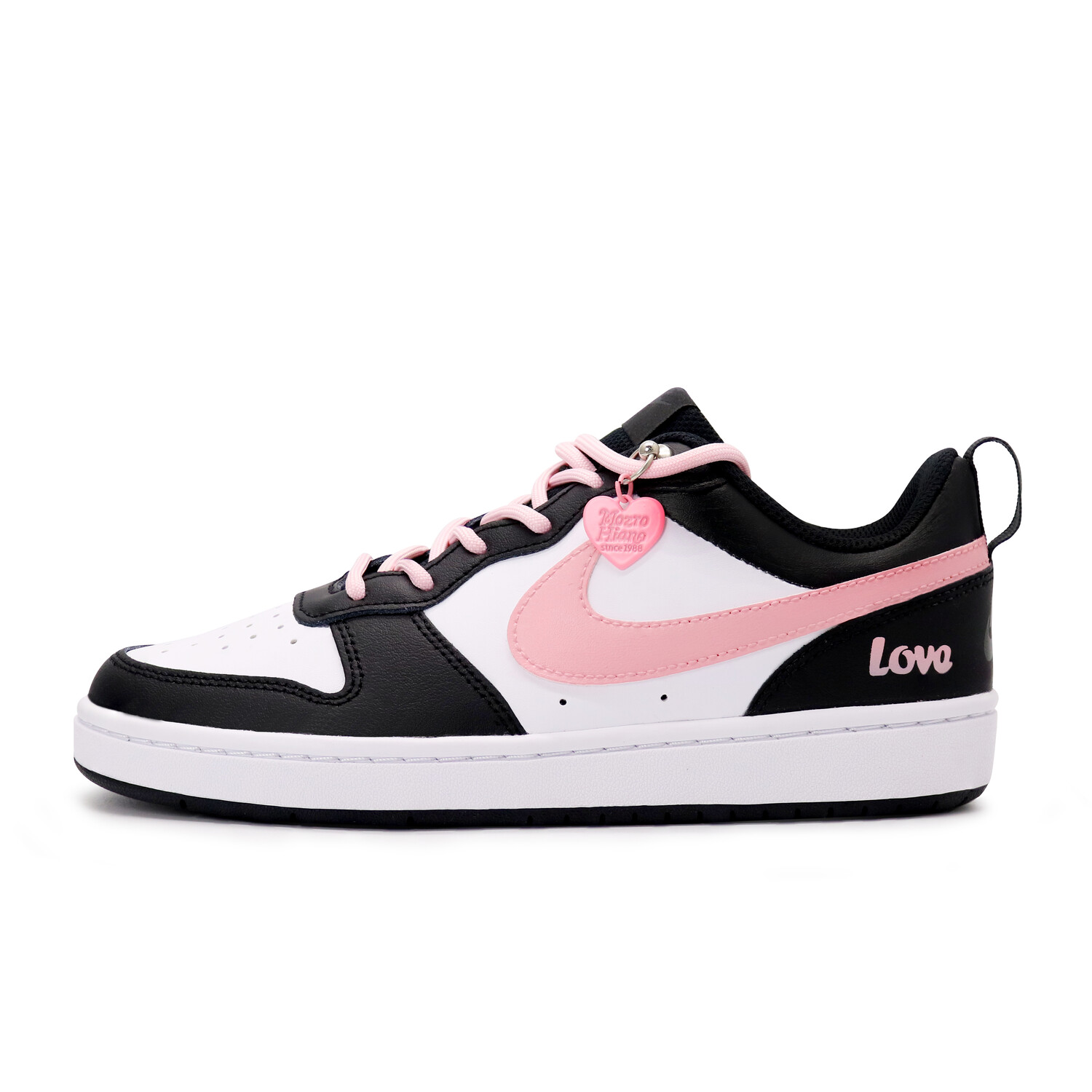 

Кроссовки Nike Court Borough 2 Skateboarding Shoes Women's Low-top Black/white/pink, черный