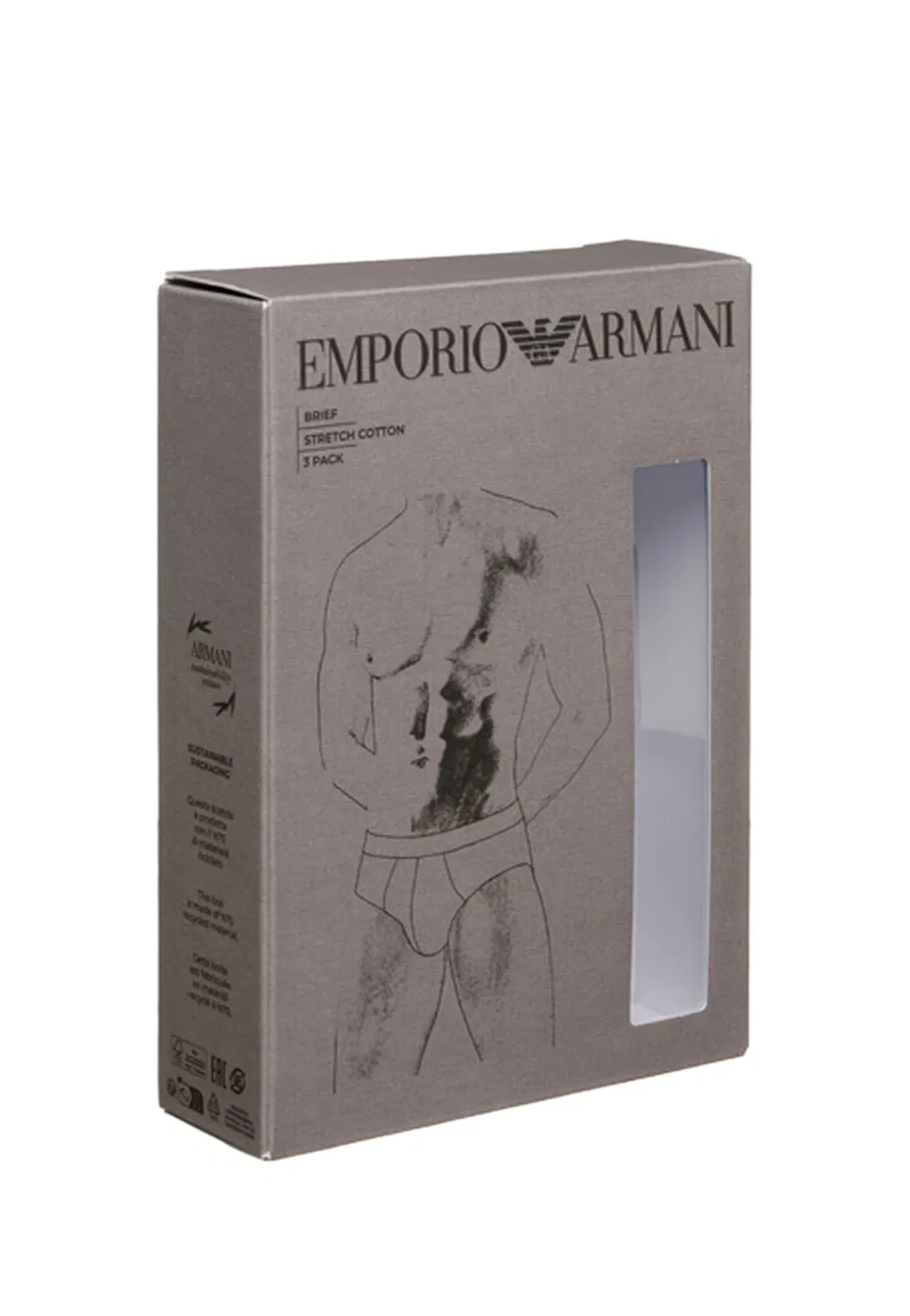 Трусы-боксеры Emporio Armani, синий — фото 4
