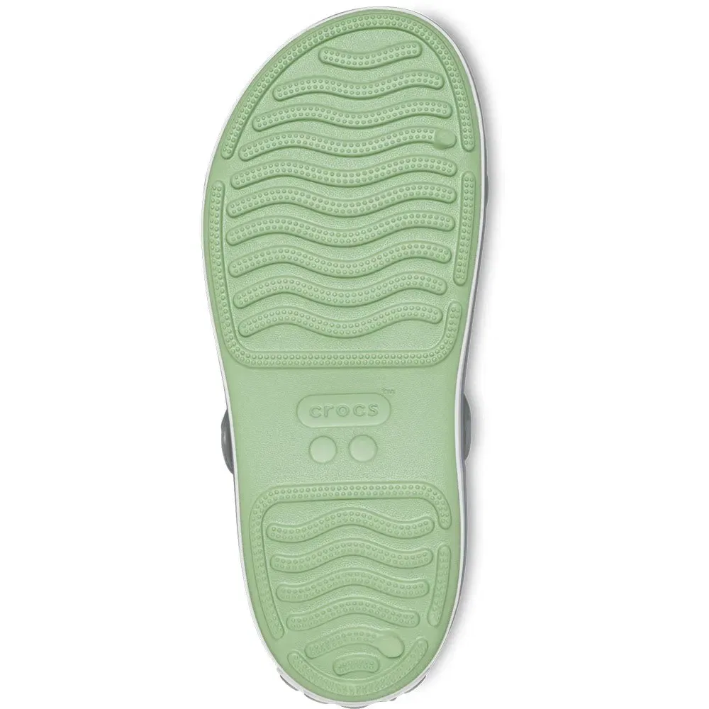 Детские сандалии для девочек с защитой носка Crocband Cruiser Crocs, Green — фото 2