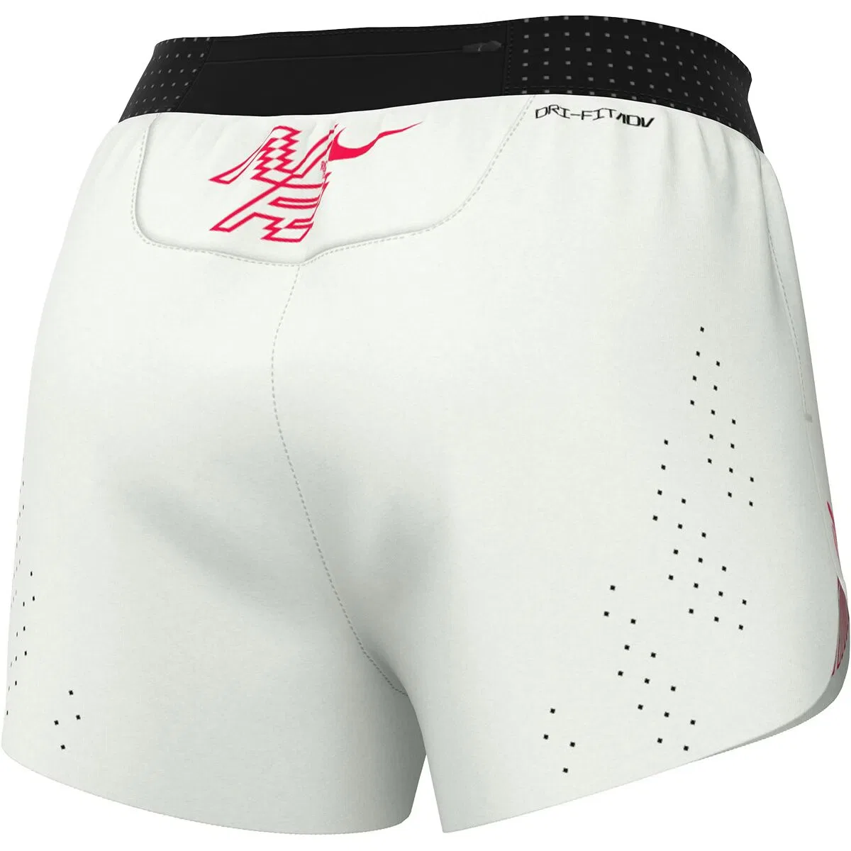 Мужские беговые шорты с технологией Dri-FIT ADV Miler AeroSwift GFX 2in BF Short Nike, Summit White — фото 2
