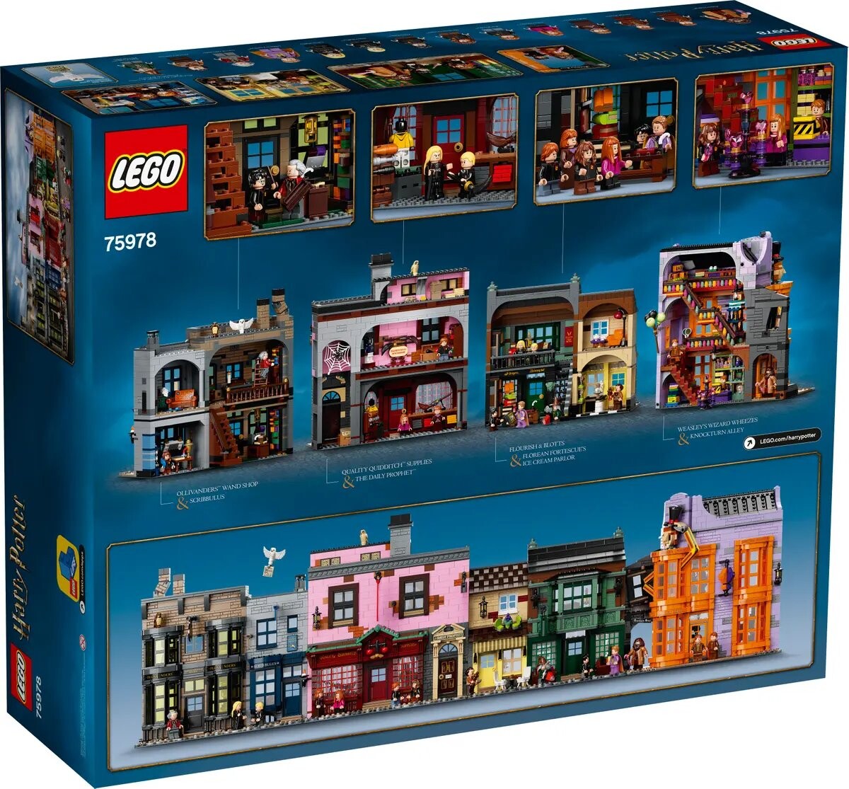 Конструктор Lego Harry Potter Diagon Alley 75978, 5544 деталей — фото 2