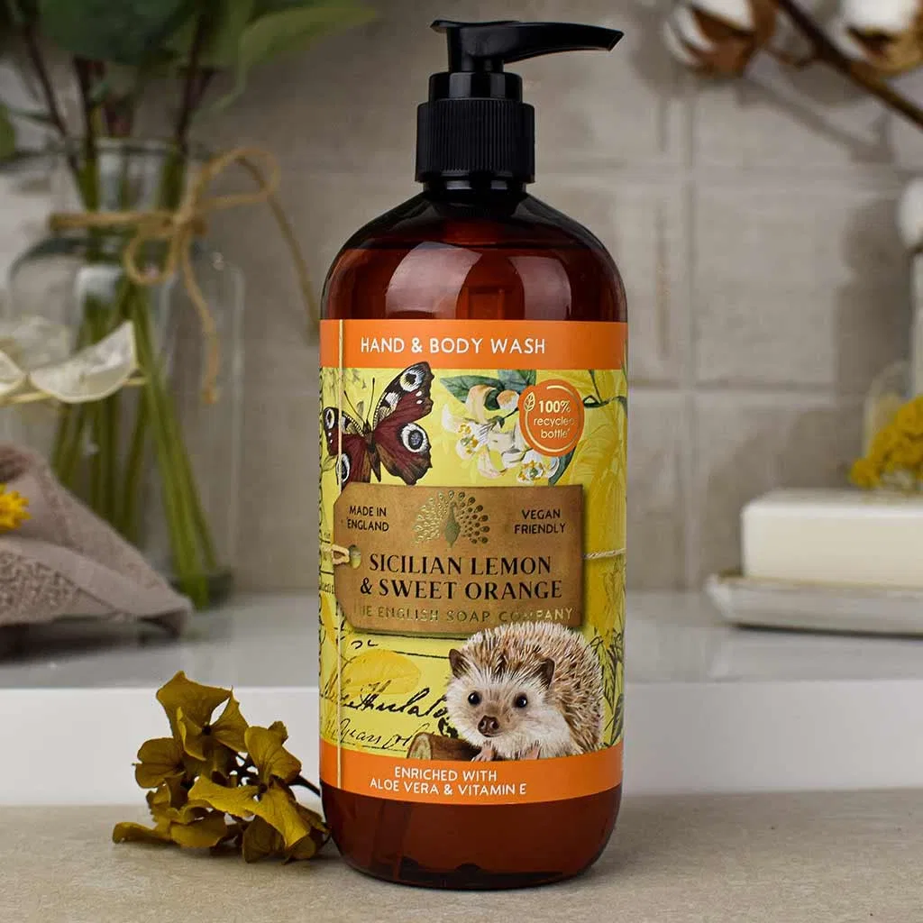 Гель для душа Orange, The English Soap Company, Hand & Body Wash, 500 мл — фото 2