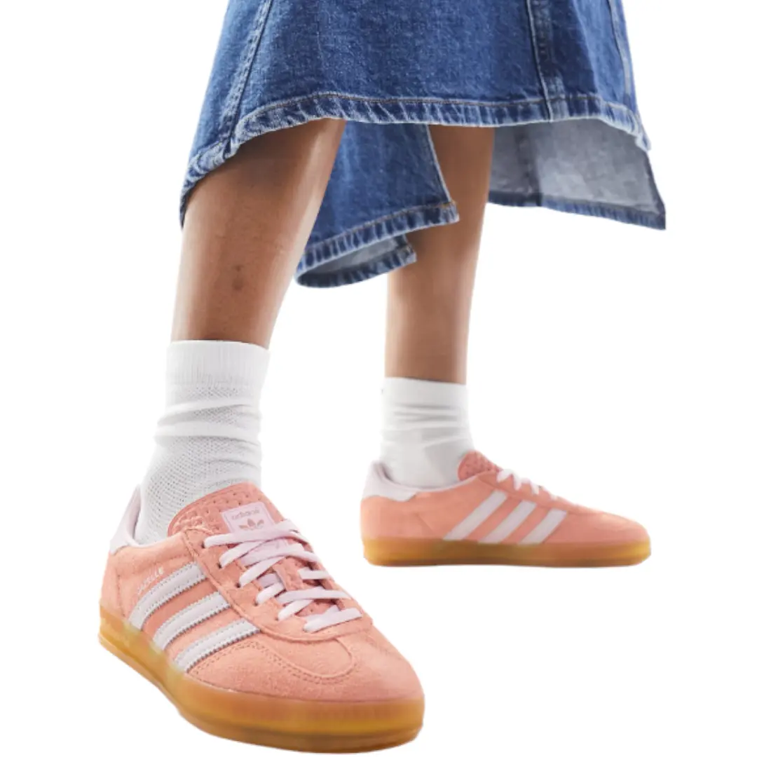 Кроссовки Adidas Originals Gazelle Indoor, розовый — фото 2