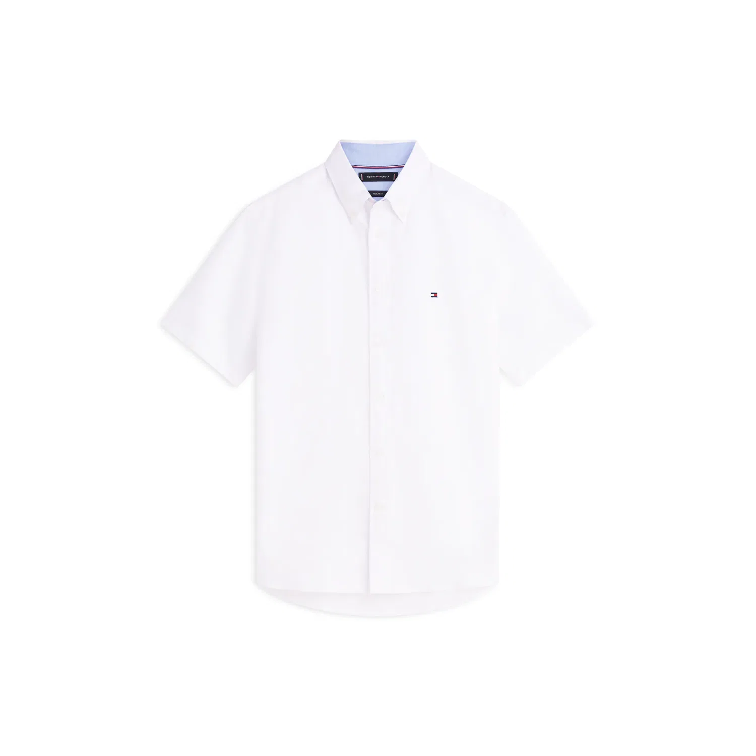 Мужская повседневная рубашка с коротким рукавом Tommy Hilfiger, White — фото 4