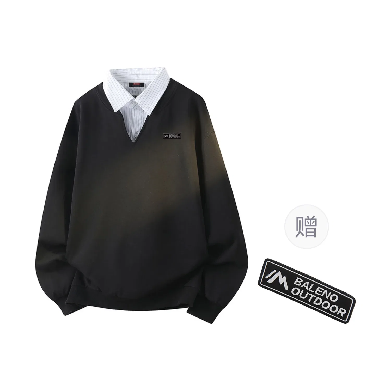 Детская футболка с имитацией двухслойности BALENO, Navy Blue — фото 3
