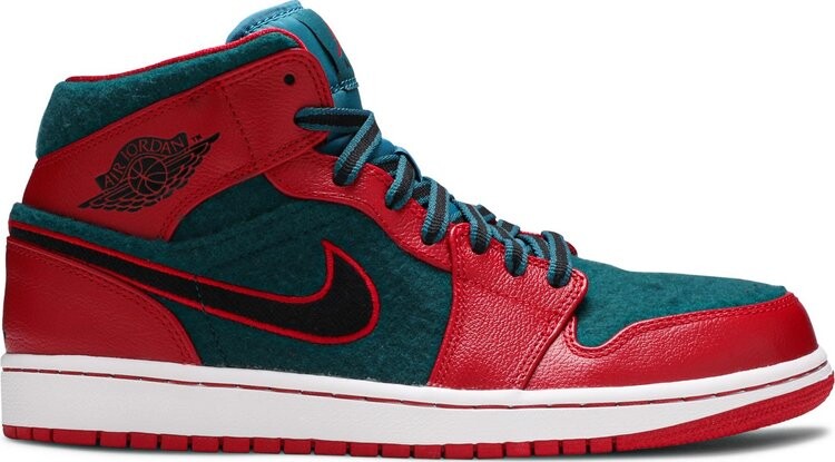 

Кроссовки Air Jordan 1 Mid Gym Red Dark Sea, красный