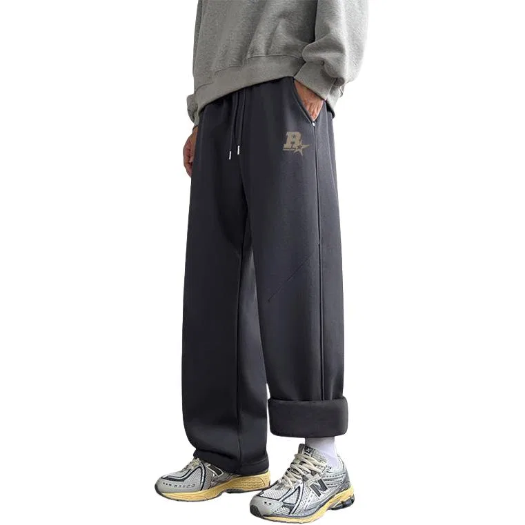 Детские спортивные штаны с принтом Tonlion, Цвет (Fleece-lined and Thickened)Dark Gray (ta Starry Future Pants Label)