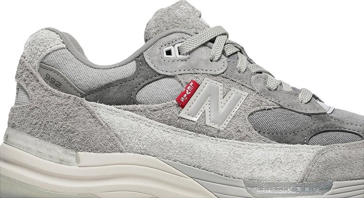 Кроссовки New Balance Levi’s x 992 Made in USA 'Grey Denim', серый — фото 3