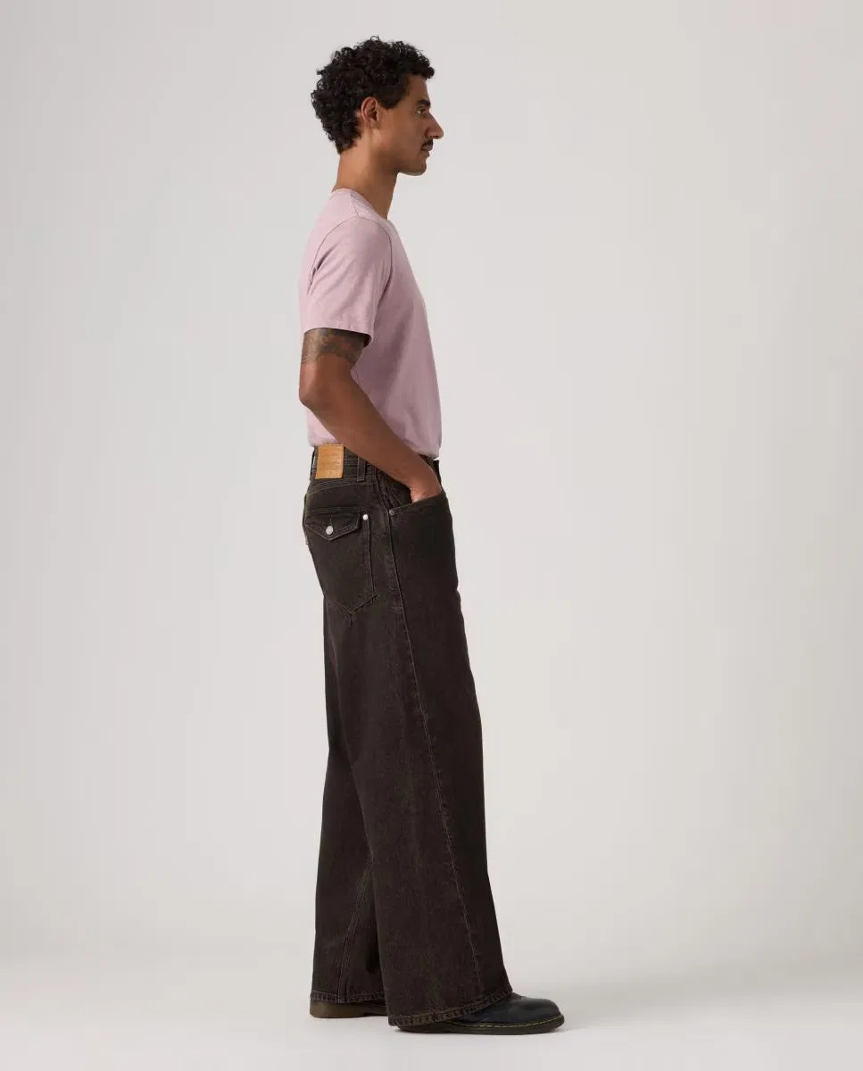 Мужское свободные джинсы, Vaquero Twisted Baggy Wide Leg, Levi's, темно-серый — фото 4