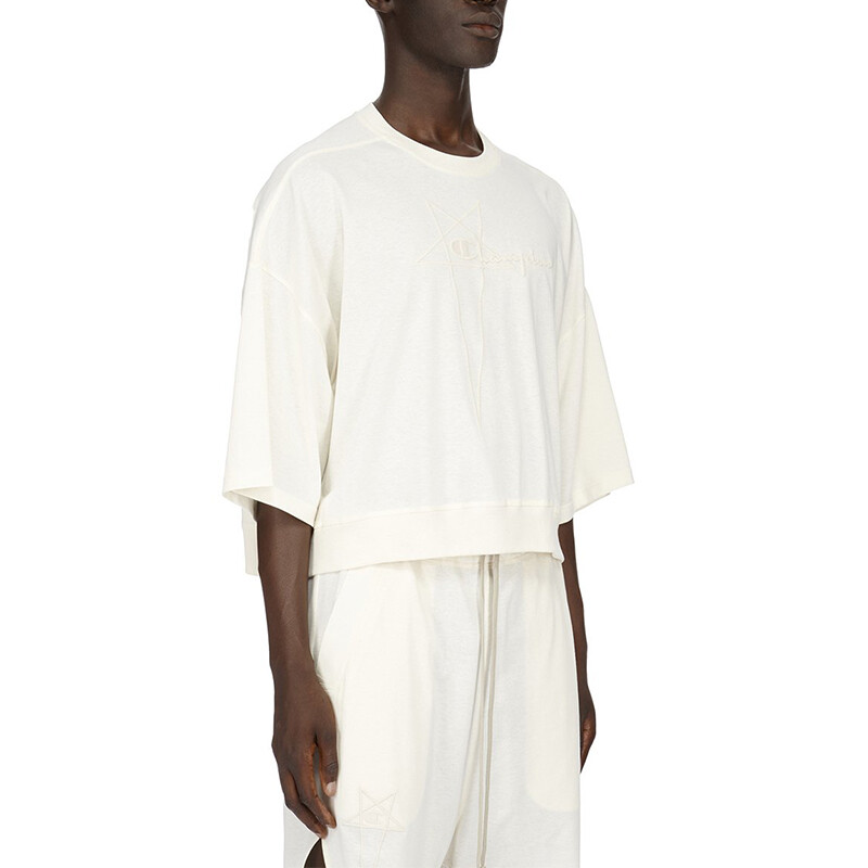 X Champion Co-brand Knitwear Men Белый Rick Owens, белый — фото 4