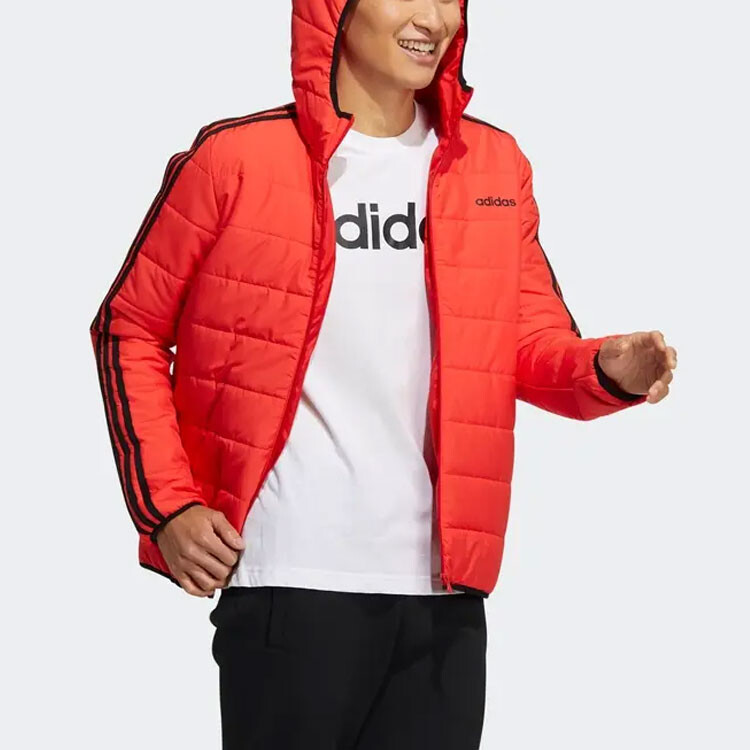 Стеганая куртка мужская черный/красный Adidas Neo — фото 2