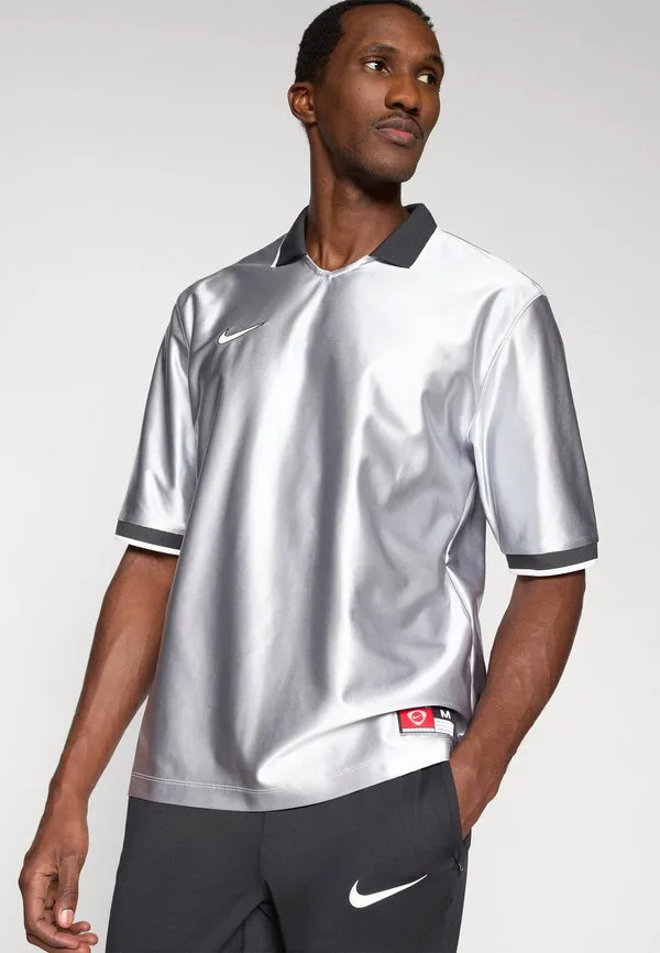 Энергетическая спортивная футболка Nike Performance, Silver-Coloured/Black — фото 4