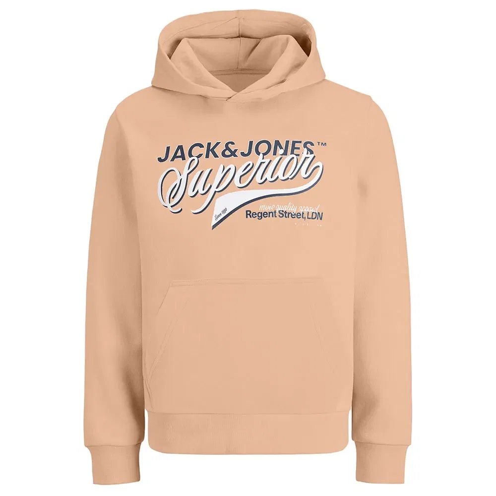 Худи Jack & Jones Logo 2 Colors, бежевый