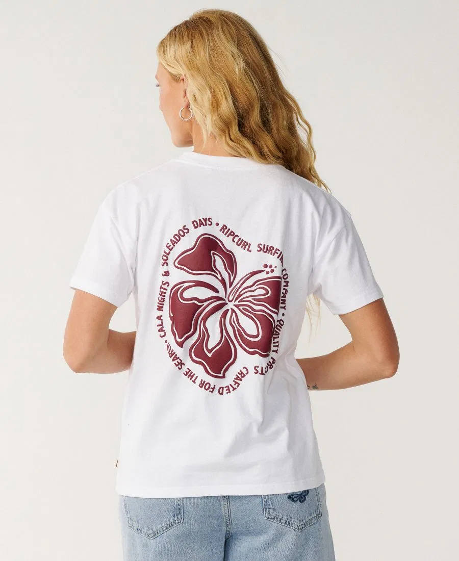 Футболка с принтом Surf Puff Party Pack Rip Curl, White — фото 3