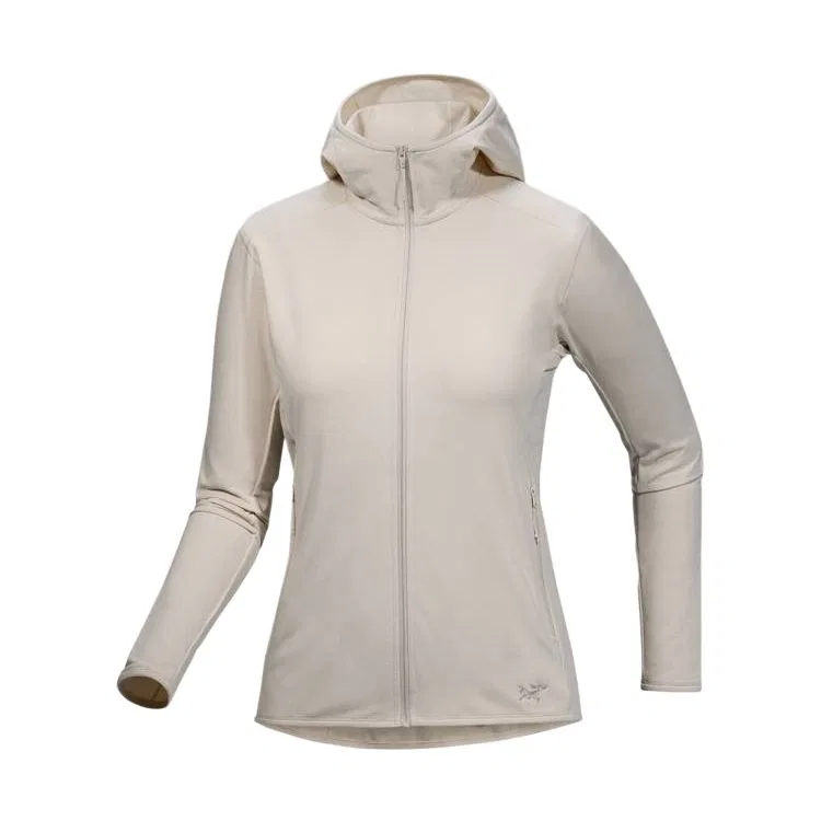 Женский флисовый свитер с длинным рукавом Arcteryx, Drifting Wood White/Sea Salt