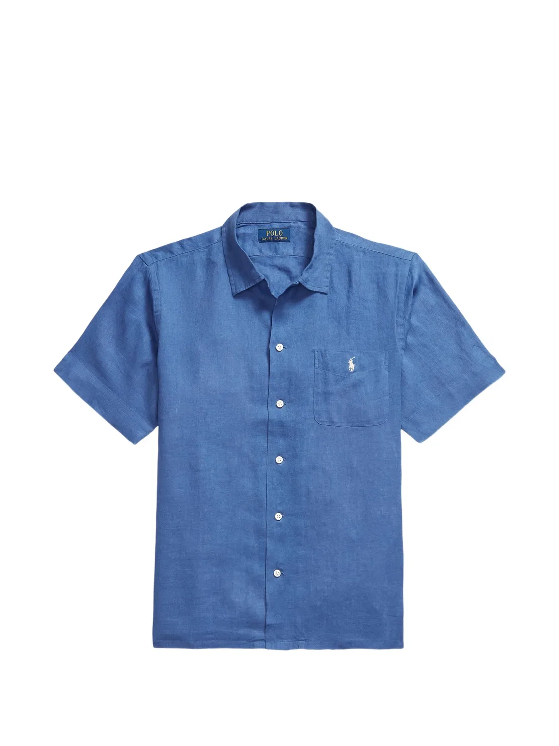 Рубашка с вышитыми карманами Polo Ralph Lauren, голубой