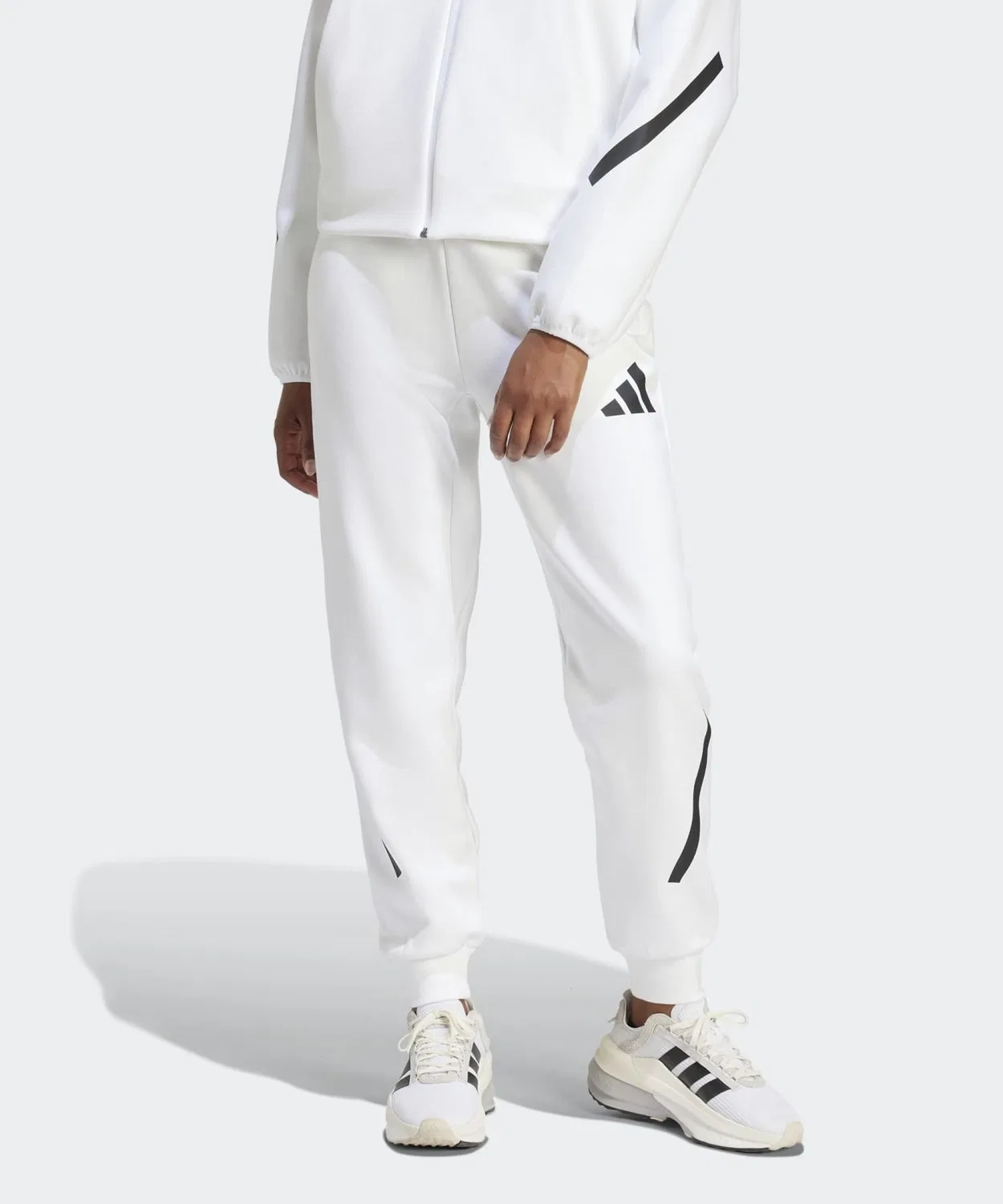 Женские спортивные брюки с принтом Z.N.E. Adidas, Белый