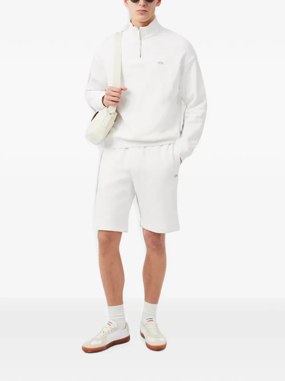 Шорты Lacoste с вышитым логотипом, белый — фото 2