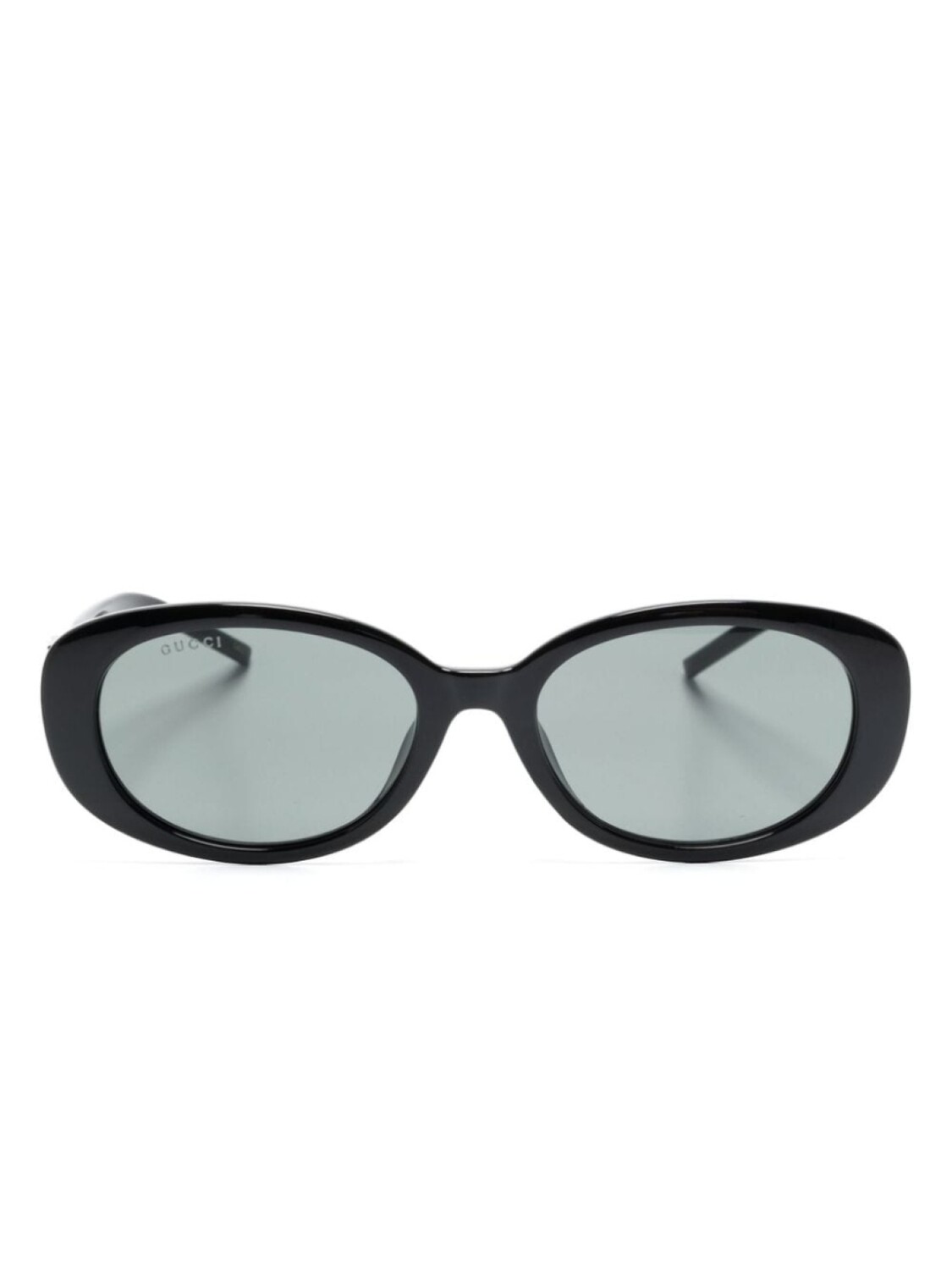 

Gucci Eyewear солнцезащитные очки в овальной оправе, черный