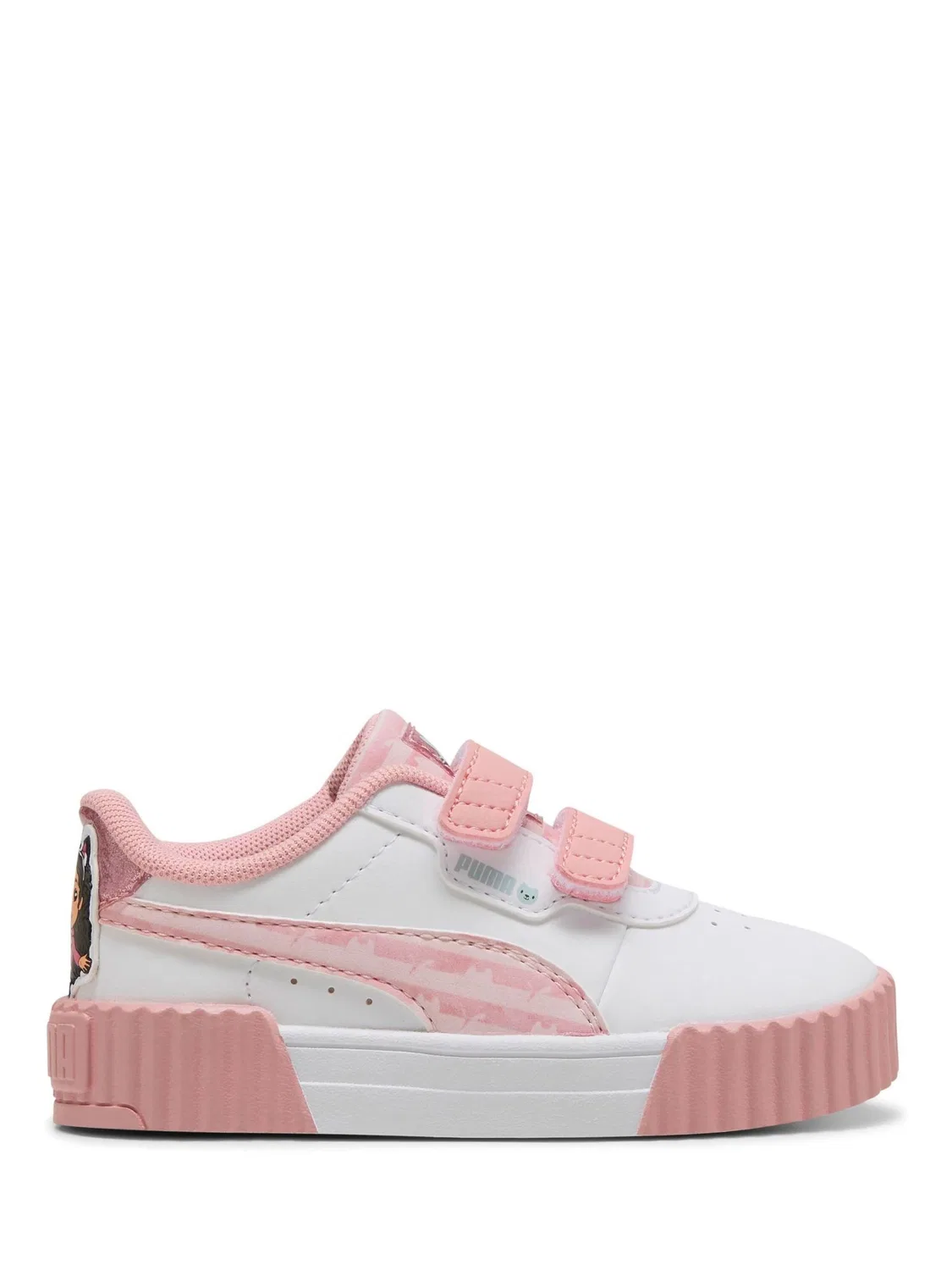 Кроссовки детские Carina 3.0 Puma, бело-розовые — фото 2