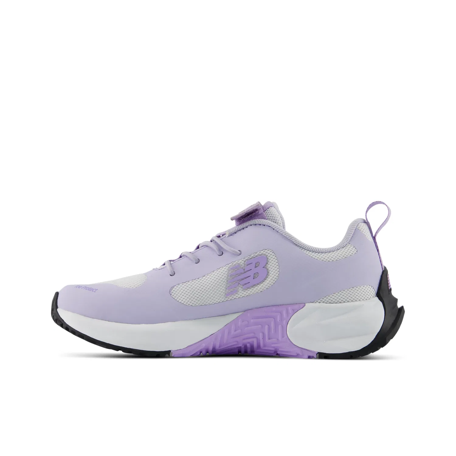 Детские кроссовки с верхней застежкой FuelCell Play Bungee Lace with Top Strap New Balance, Smoked Violet With Lilac Glo And White — фото 3