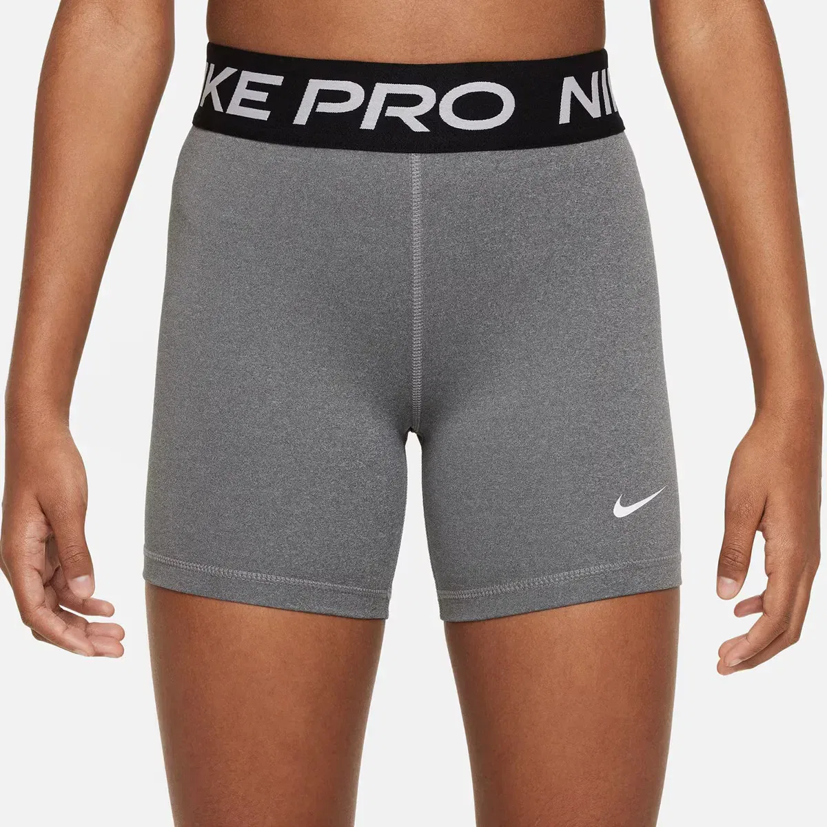 Детские шорты для девочек компрессионные Nike Pro 3" Gris — фото 3