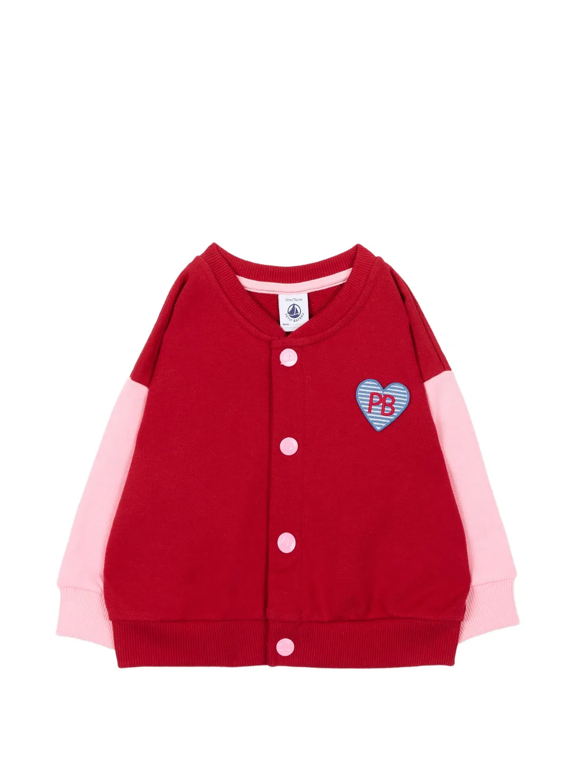 Толстовка с нашивкой Petit Bateau, красный