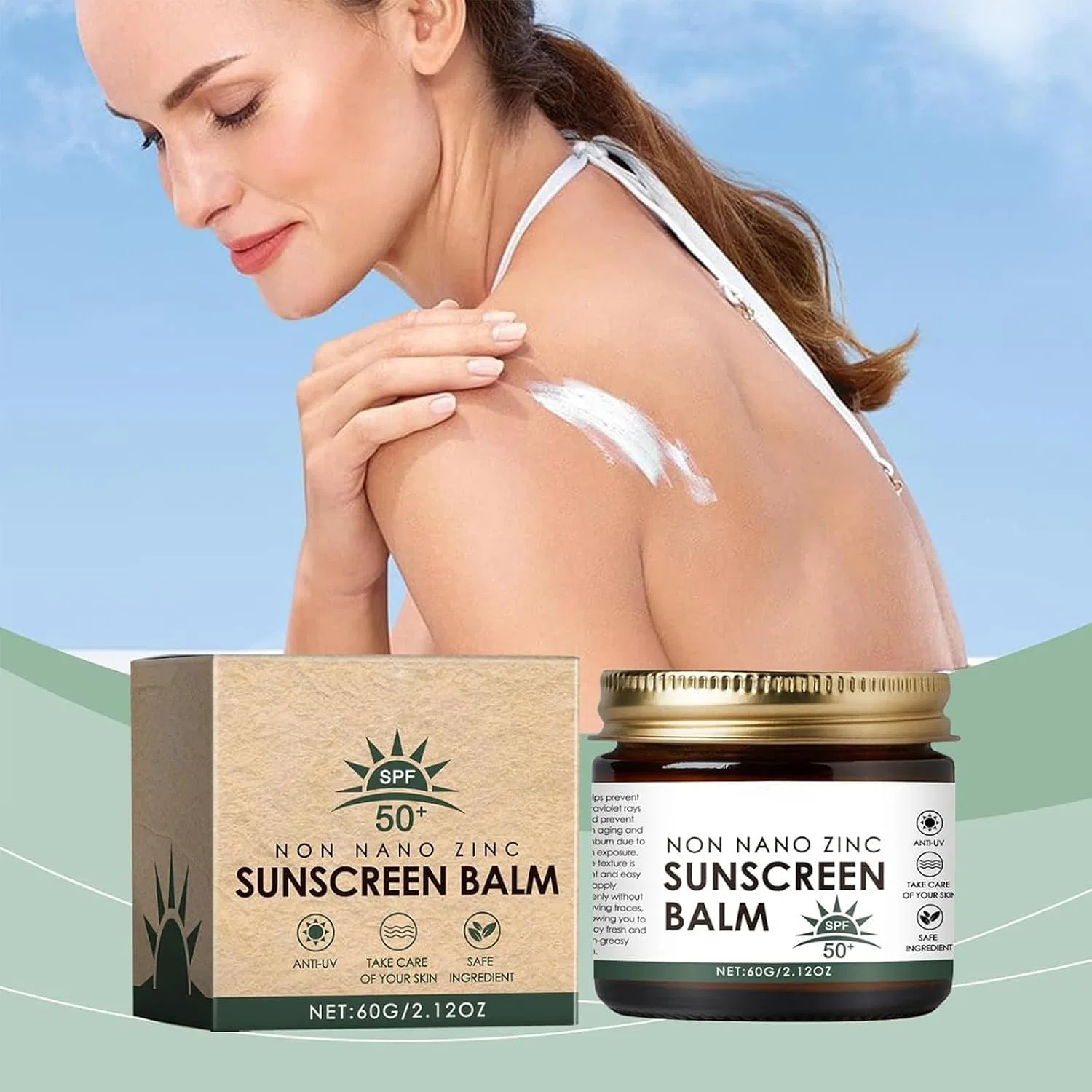 Солнцезащитный крем с говяжьим салом и маслом ши, SPF 50, 60 г Generisch — фото 2
