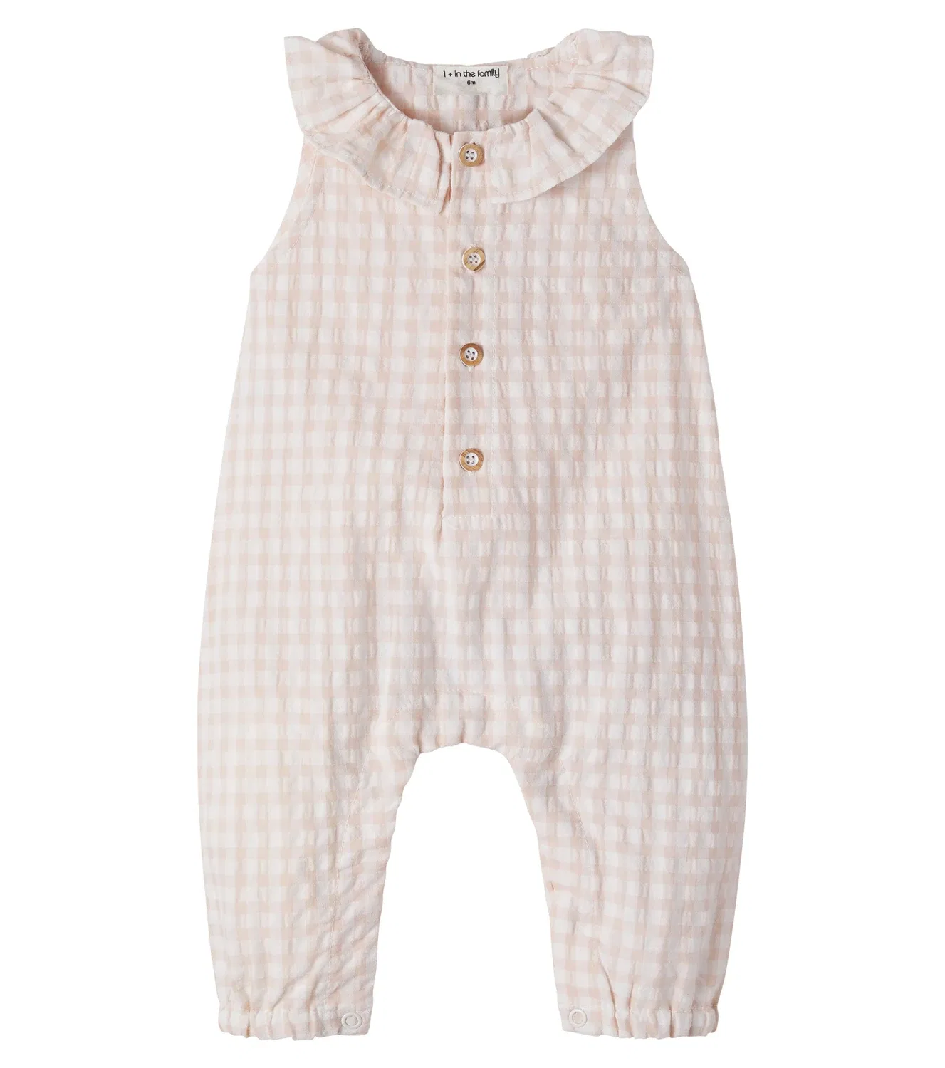 Комбинезон хлопковый с длинным рукавом Baby Egina 1 + In The Family, розовый