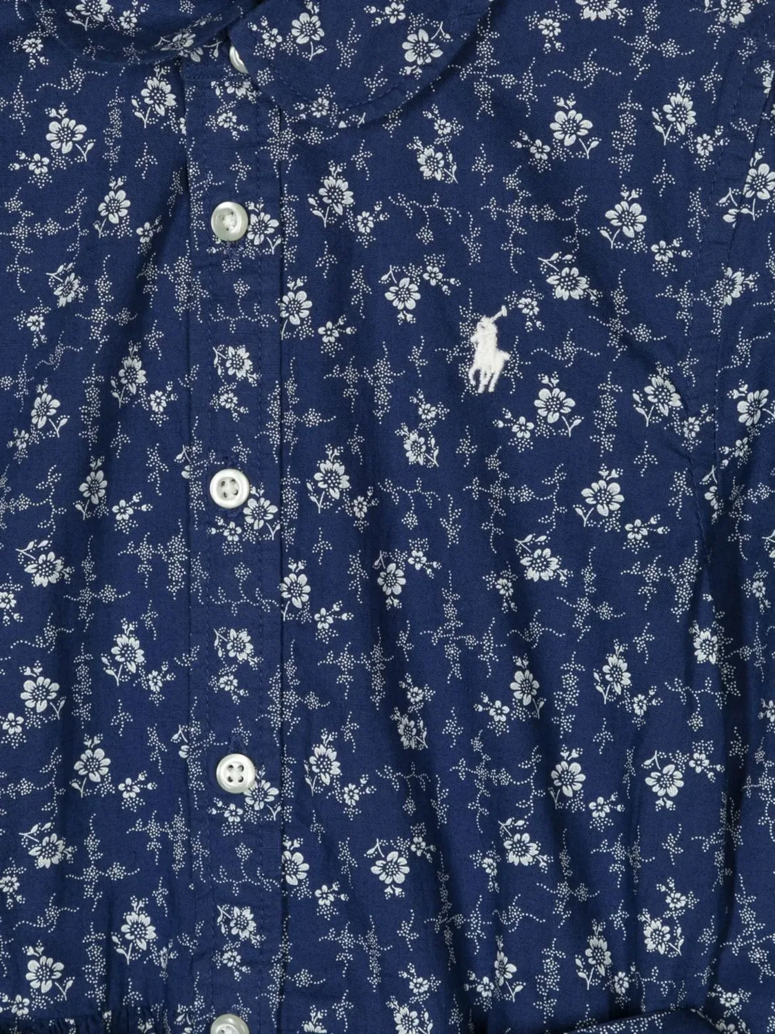 Платье-рубашка с цветочным принтом Polo Ralph Lauren, темно-синий — фото 2