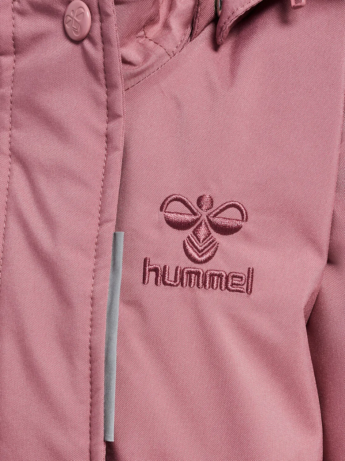 Детская куртка на молнии с капюшоном Hmlpenni Hummel, Karibisches Turkisgrun / Wassermelonenrosa / Bonbonrosa — фото 4