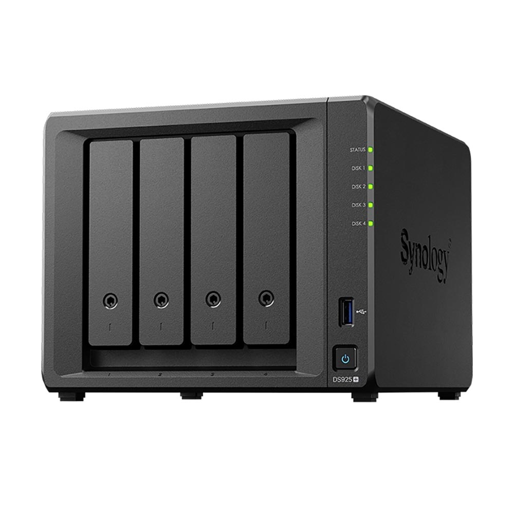 Сетевое хранилище Synology DS925+, 4 отсека, без дисков, черный — фото 2