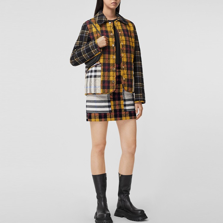 Юбка Burberry, женская, желтый — фото 3