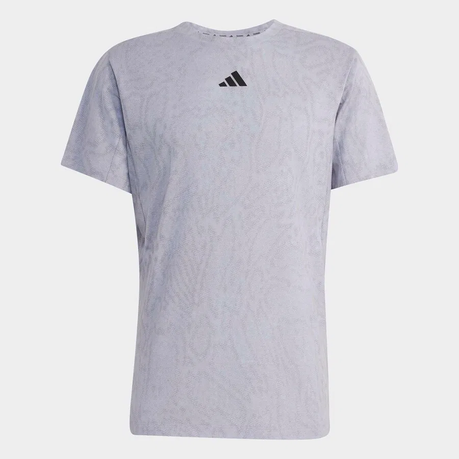 Футболка ADIDAS PERFORMANCE светло-серого цвета — фото 2