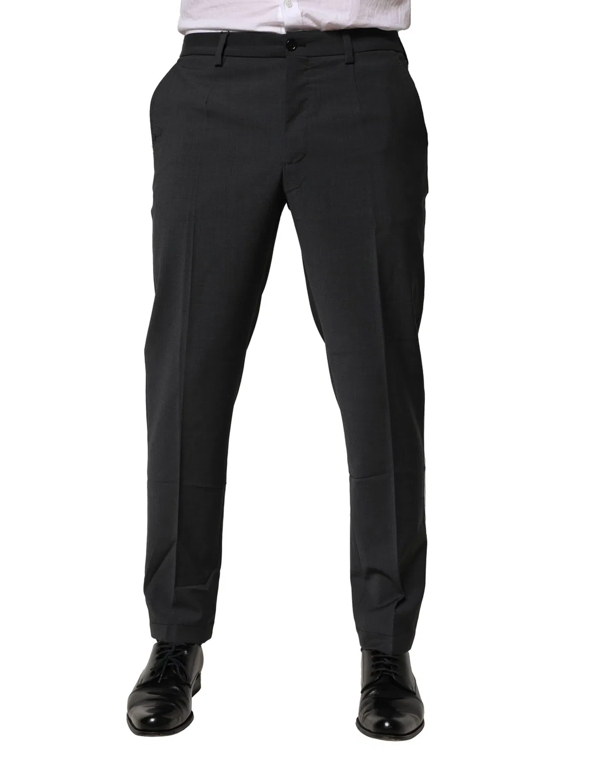 Мужские классические брюки из шерсти Dolce & Gabbana, Black — фото 2