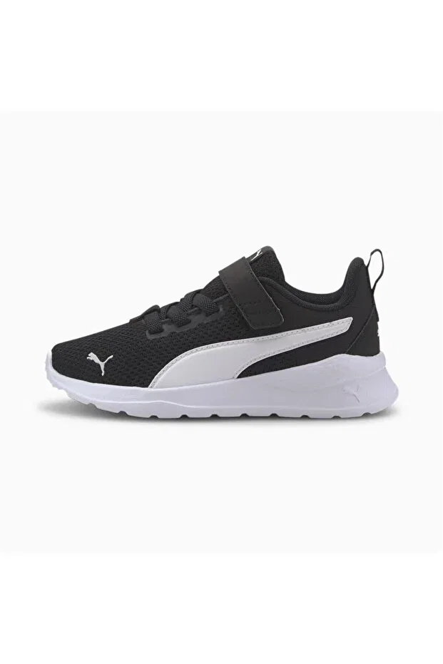 Детские кроссовки для девочек повседневные Anzarun lite ac ps Puma, Black-White — фото 3