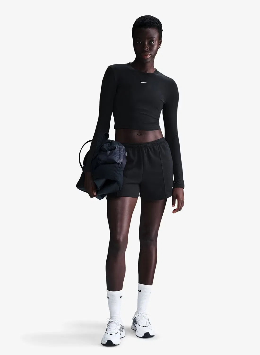 Топ Nike NSW Chill Knit, черный — фото 3