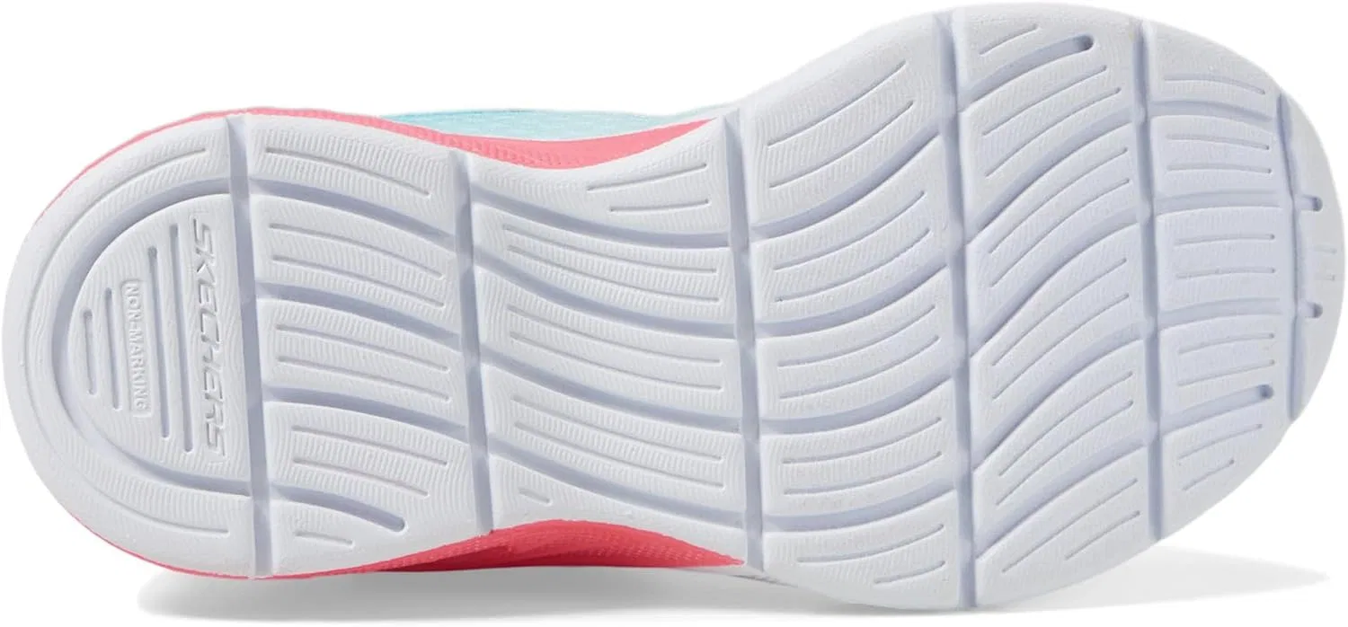 Детские кроссовки для девочек Microspec Max Plus Sprint Skechers, White/Coral — фото 4