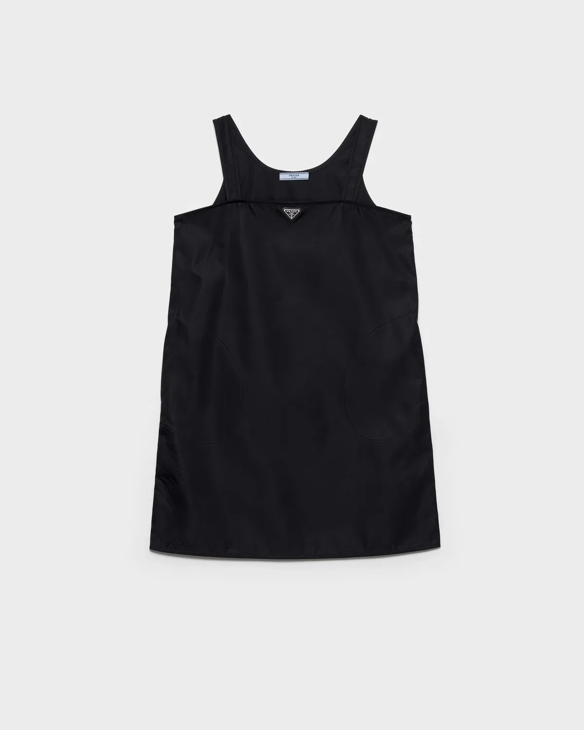 Мини-платье А-силуэта Prada, черный
