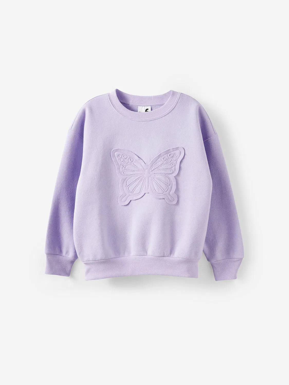 Спортивный костюм Sammy из хлопка Cotton On, фиолетовый с бабочками — фото 2