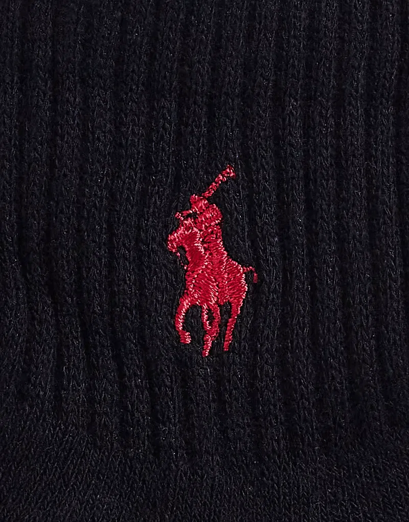 Носки низкие с логотипом Icon 3 шт Polo Ralph Lauren, черный — фото 3