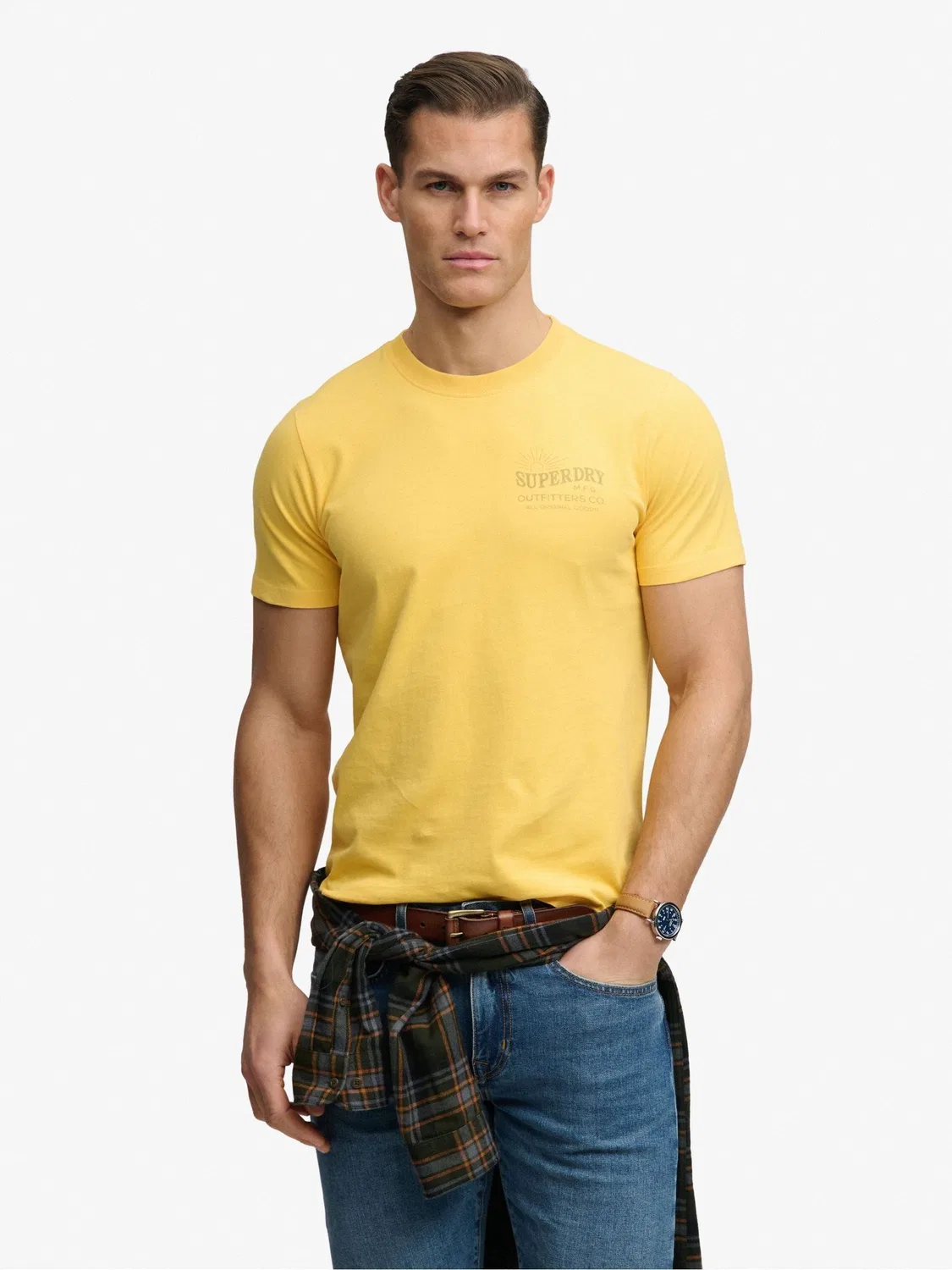 Футболка свободного кроя Outdoors Mountain Superdry, желтый