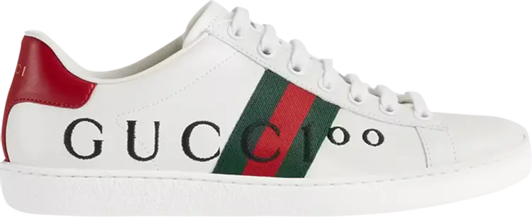 Кроссовки Gucci Wmns Ace Gucci 100 Print, белый