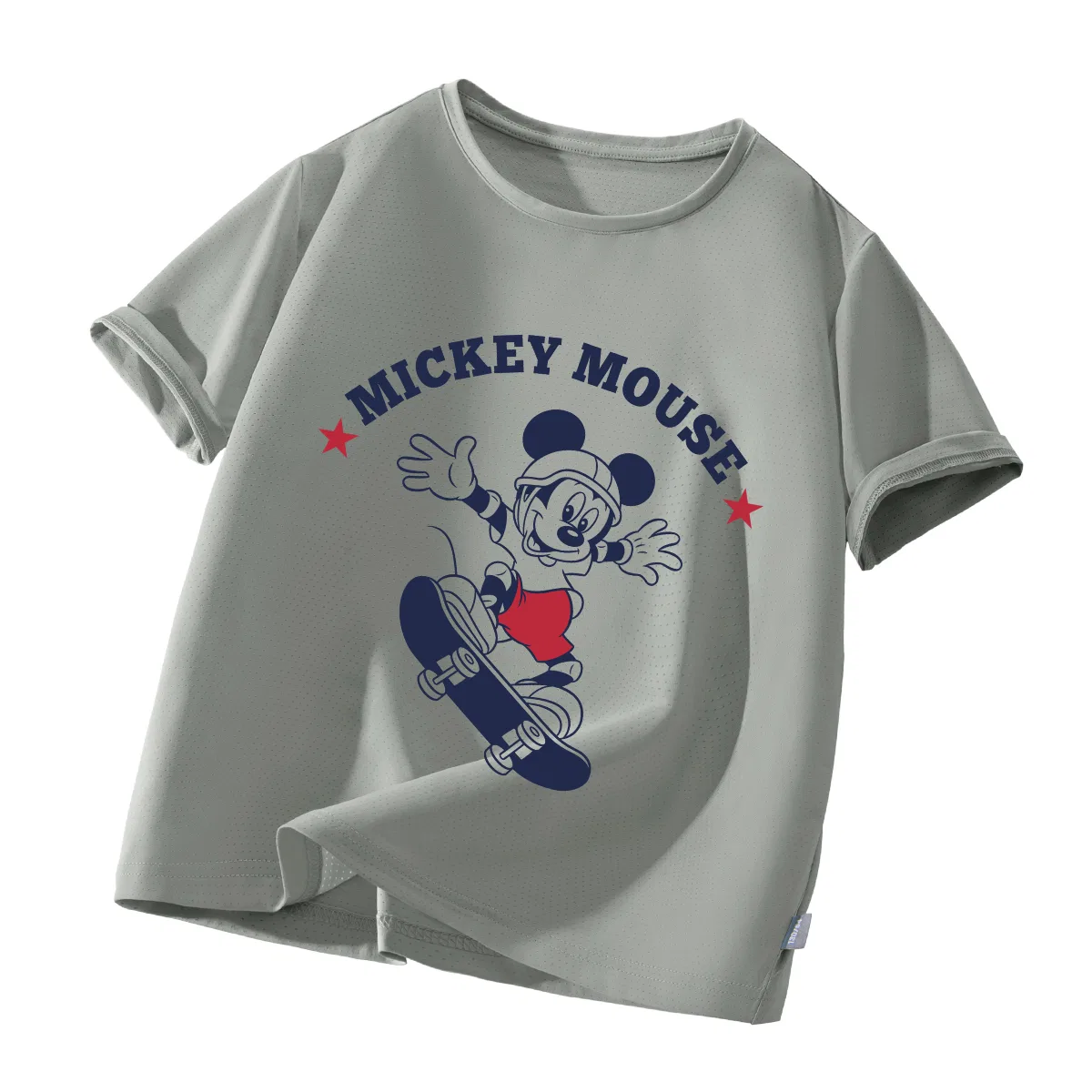 Футболка детская с принтом Mickey Mouse, Disney, Pine Forest Gray
