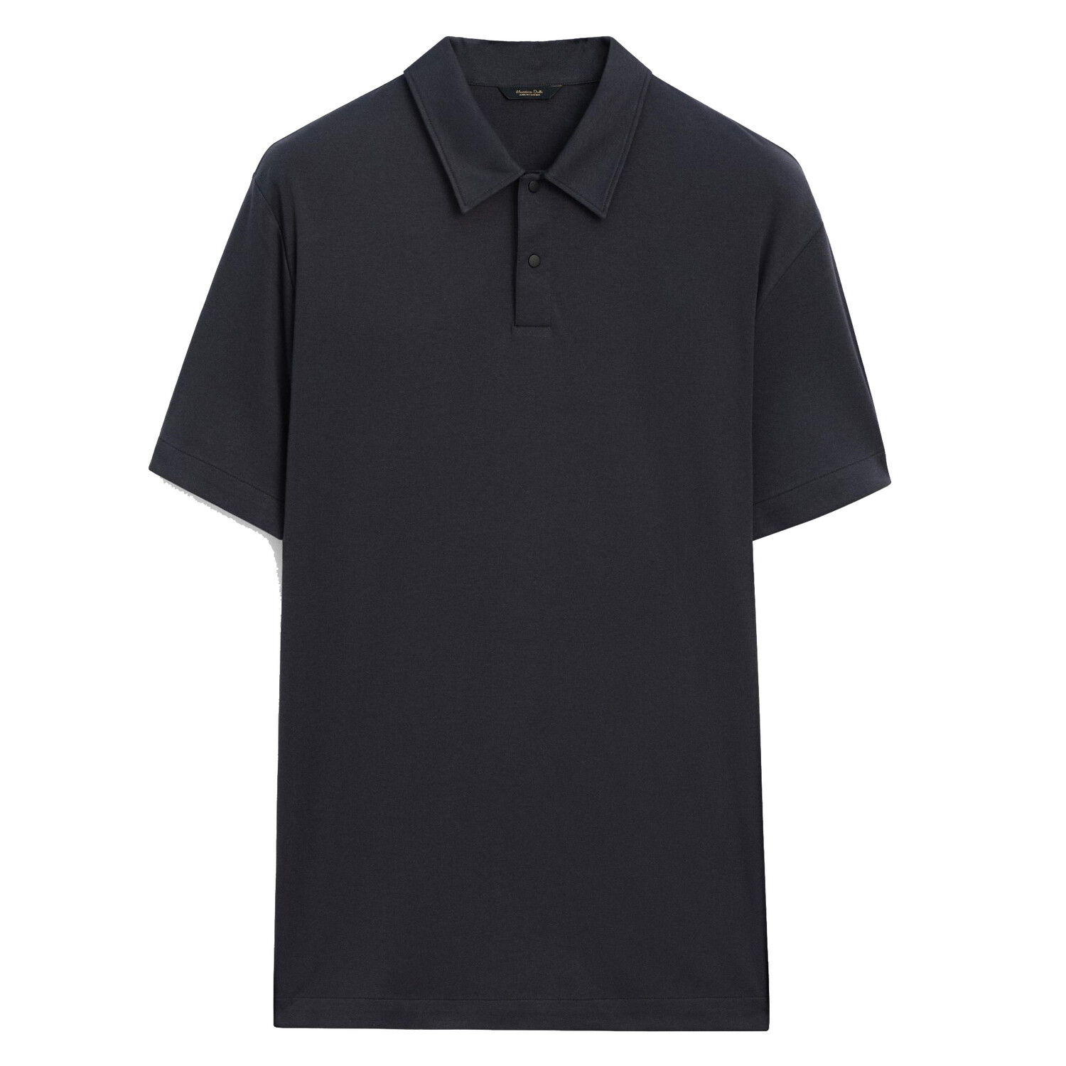 

Футболка-поло Massimo Dutti 100% cotton with buttoned collar, серый