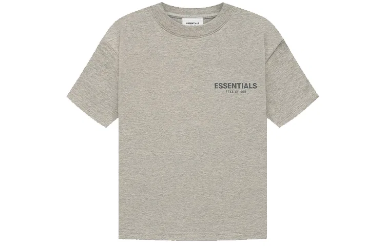 Футболка с круглым вырезом, повседневная, Fear Of God Essentials, Dark Oat