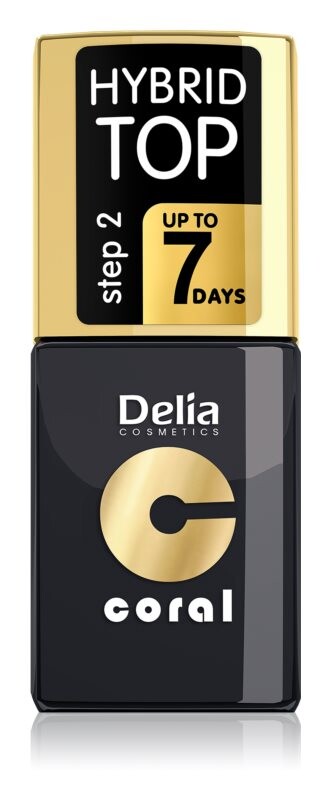 

Гель лак для верхних ногтей Delia Cosmetics Coral Nail Enamel Hybrid Gel