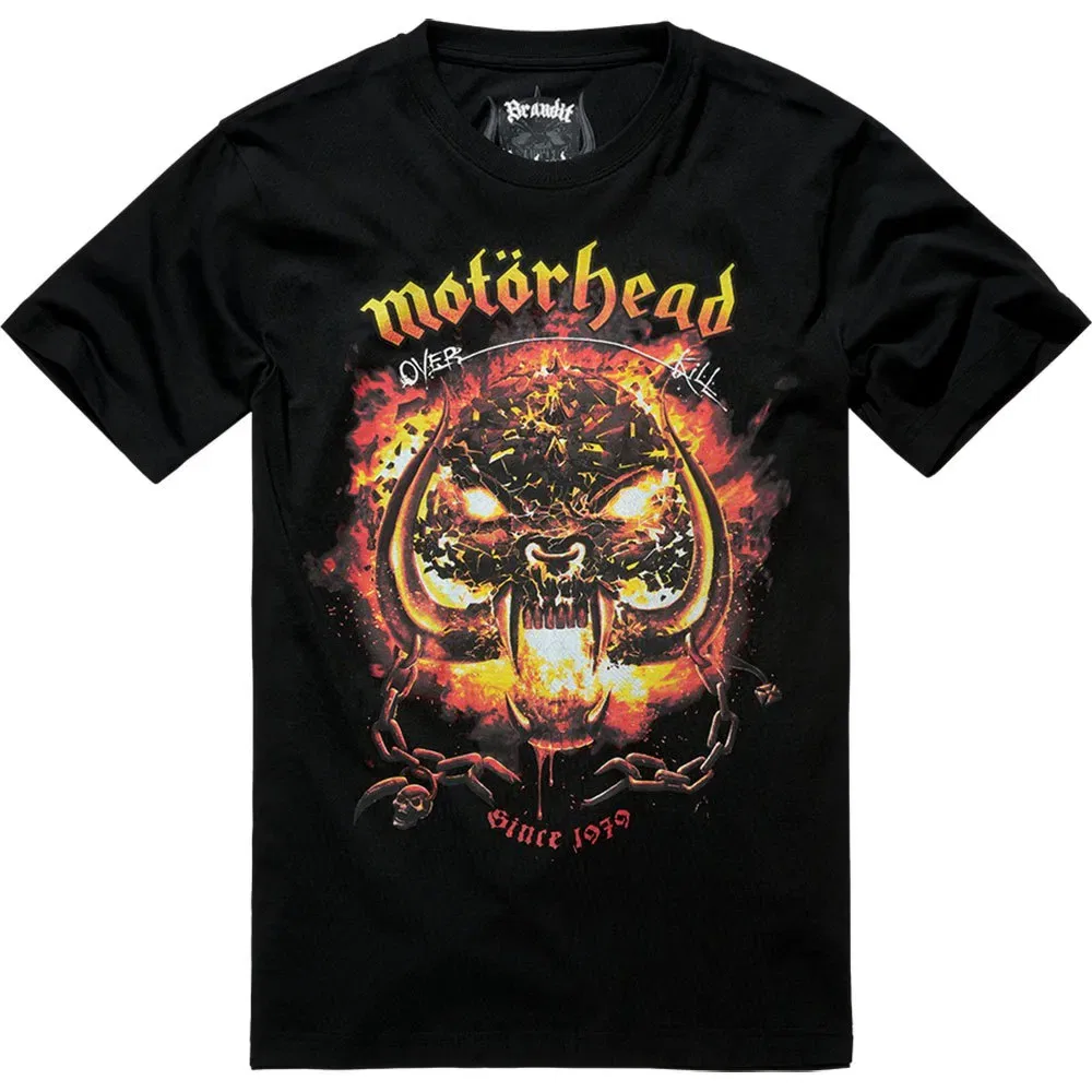 Футболка с коротким рукавом Motörhead Overkill Brandit, черный