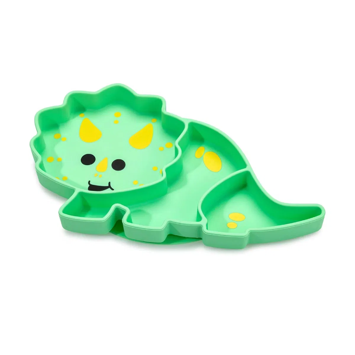 Силиконовая тарелка с присоской для детей с секциями Dinosaur Melii, Dinosaur