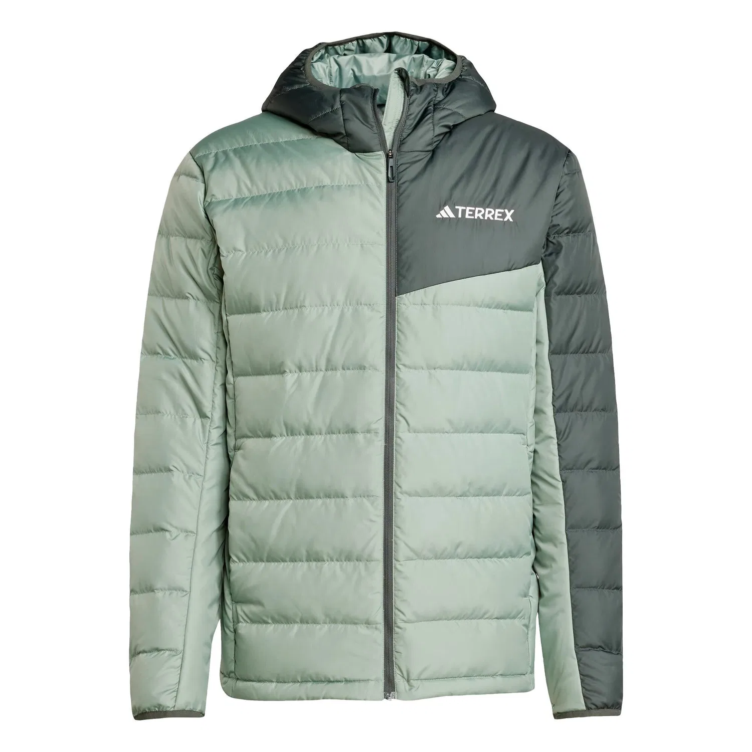 Мужская куртка с капюшоном Terrex Multi Light Hooded Daunenjacke Adidas, Grun Khakigrun — фото 2